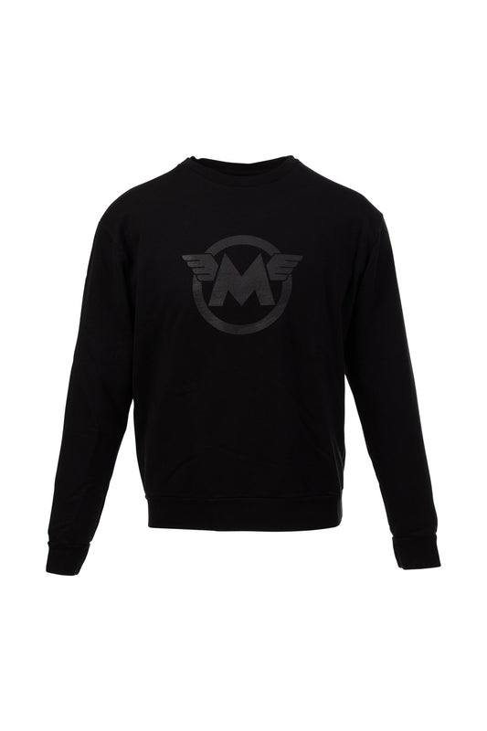 M LOGO MATT SWEATSHIRT MAN BLACK