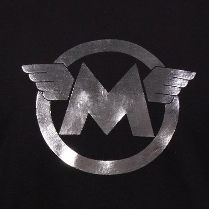 M LOGO SILVER SWEATSHIRT MAN BLACK 19S