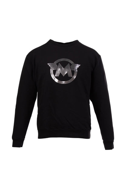 M LOGO SILVER SWEATSHIRT MAN BLACK 19S