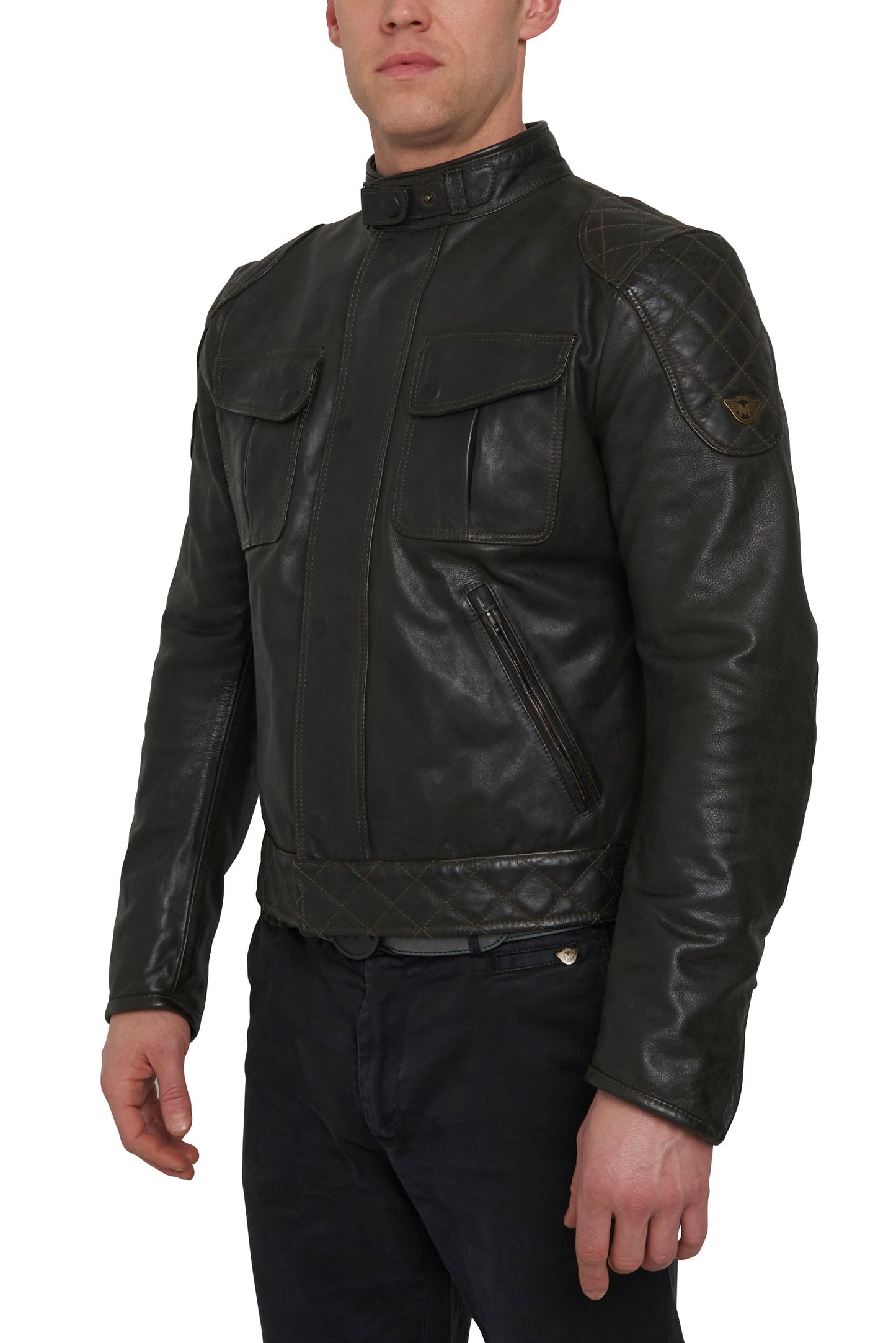 TOURIST TROPHY LEATHER BLOUSON MAN