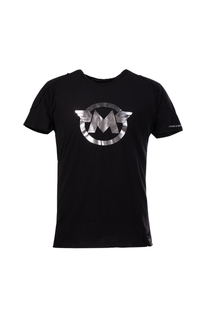 M LOGO SILVER T-SHIRT MAN 19S