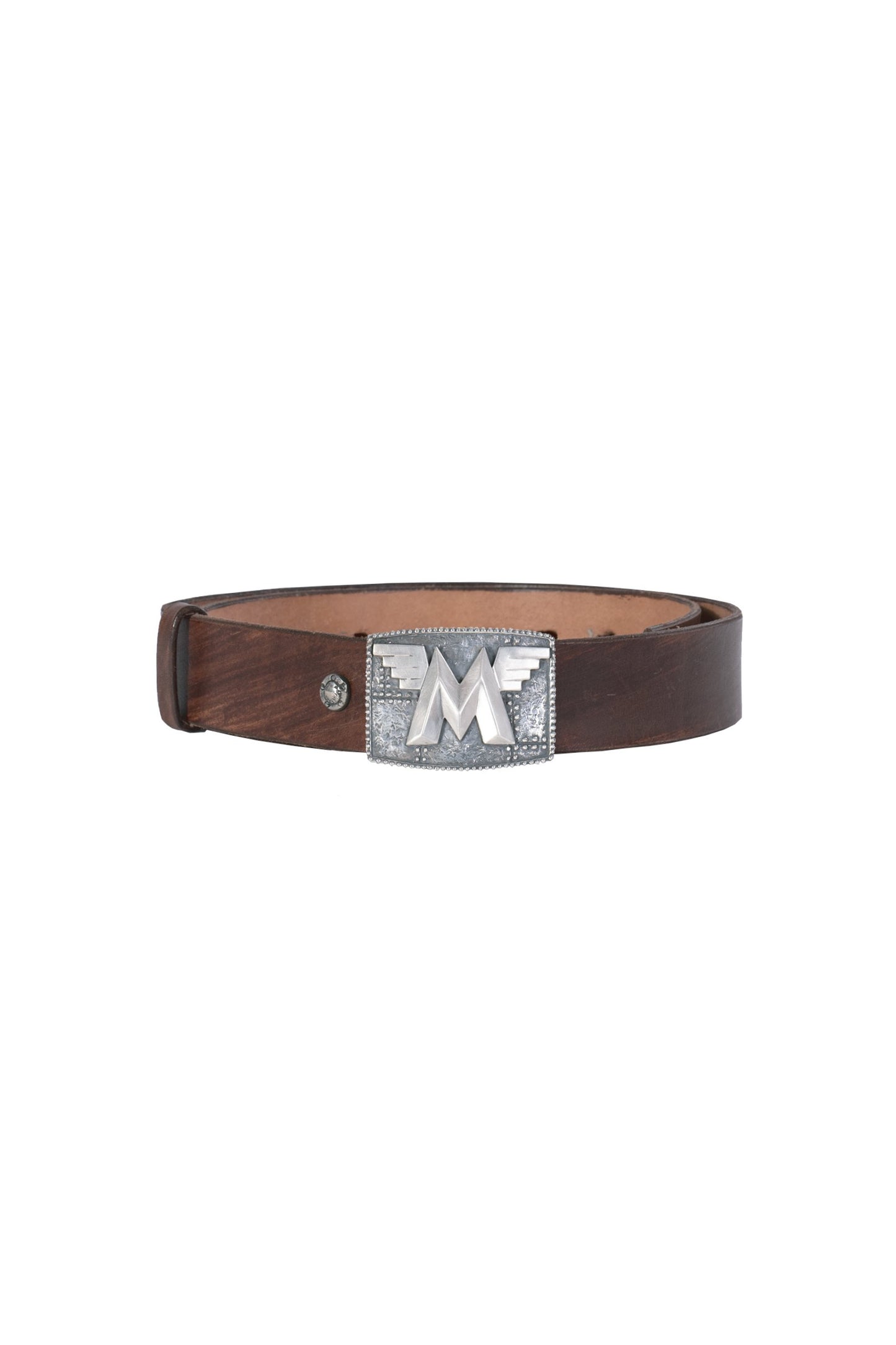 M SQUARE SILVER BELT