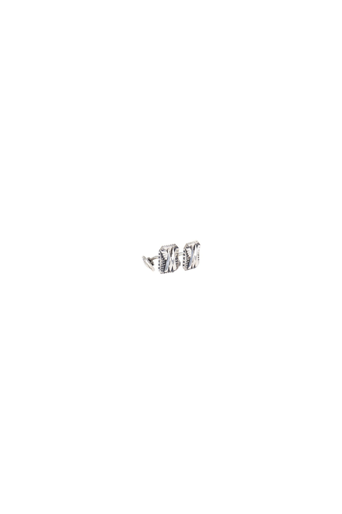 M SQUARE SILVER WRIST CUFFLINKS