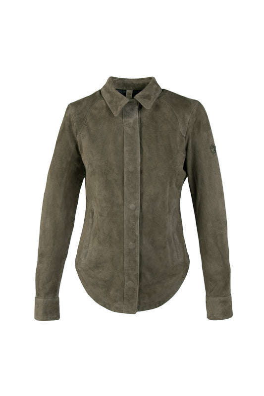 NOTTING HILL SHIRT JKT LADY MILITARY GREEN 21S