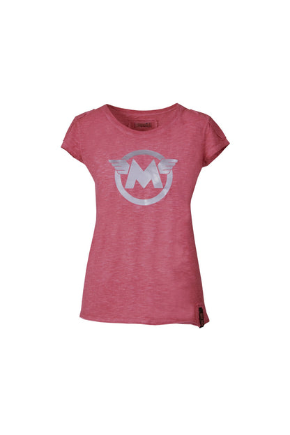 M LOGO SILVER T-SHIRT LADY 20S