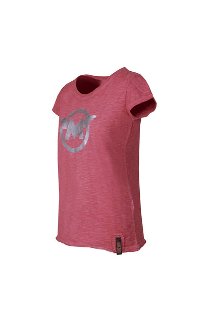 M LOGO SILVER T-SHIRT LADY 20S