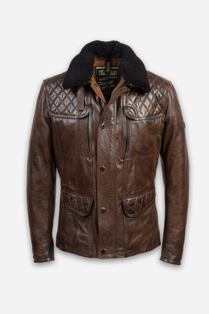 KENSINGTON EVOLUTION QUILTED JACKET W/DETACHABLE COLLAR MAN - Matchless London | The Innovator since 1899