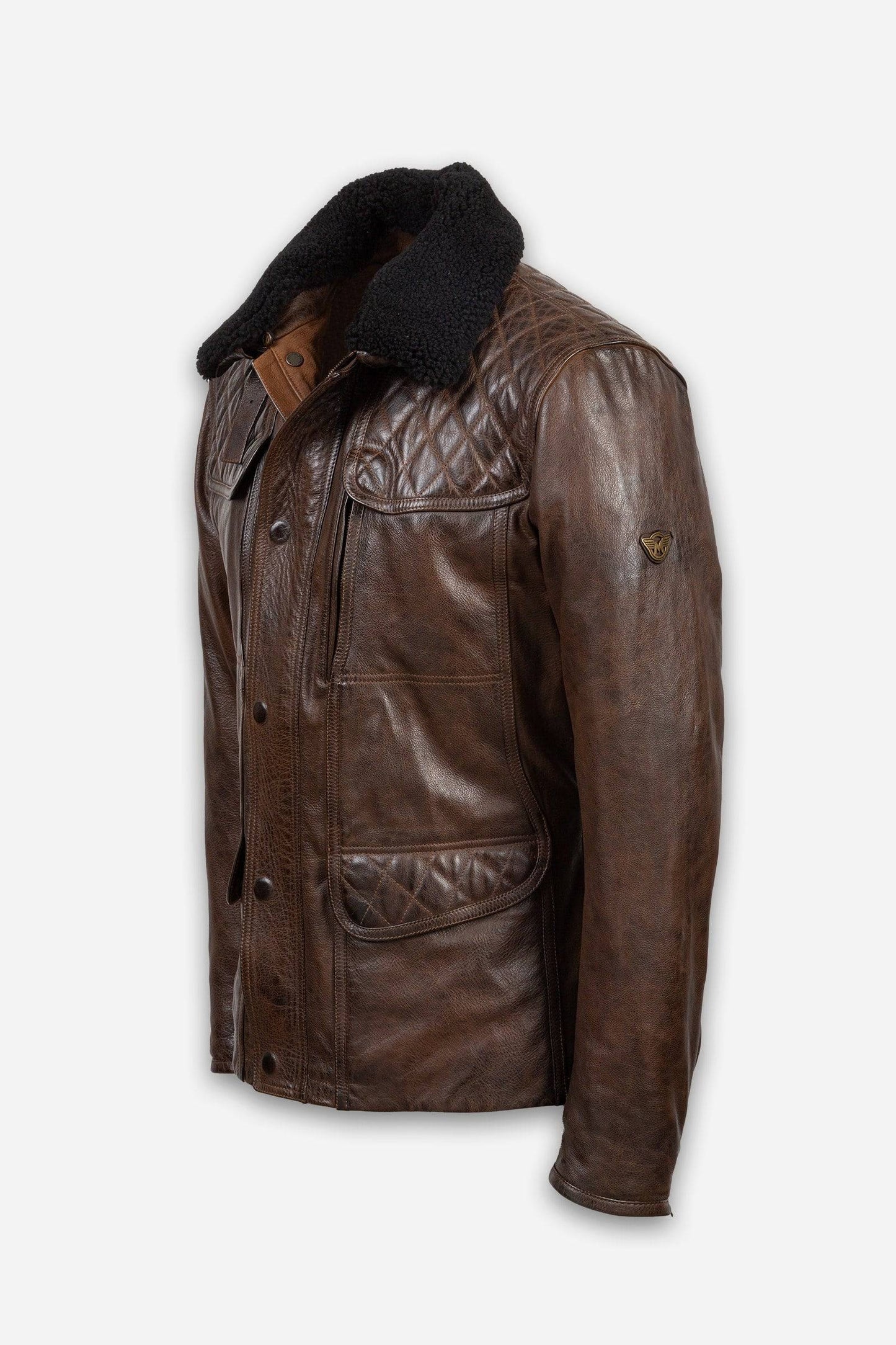 KENSINGTON EVOLUTION QUILTED JACKET W/DETACHABLE COLLAR MAN - Matchless London | The Innovator since 1899