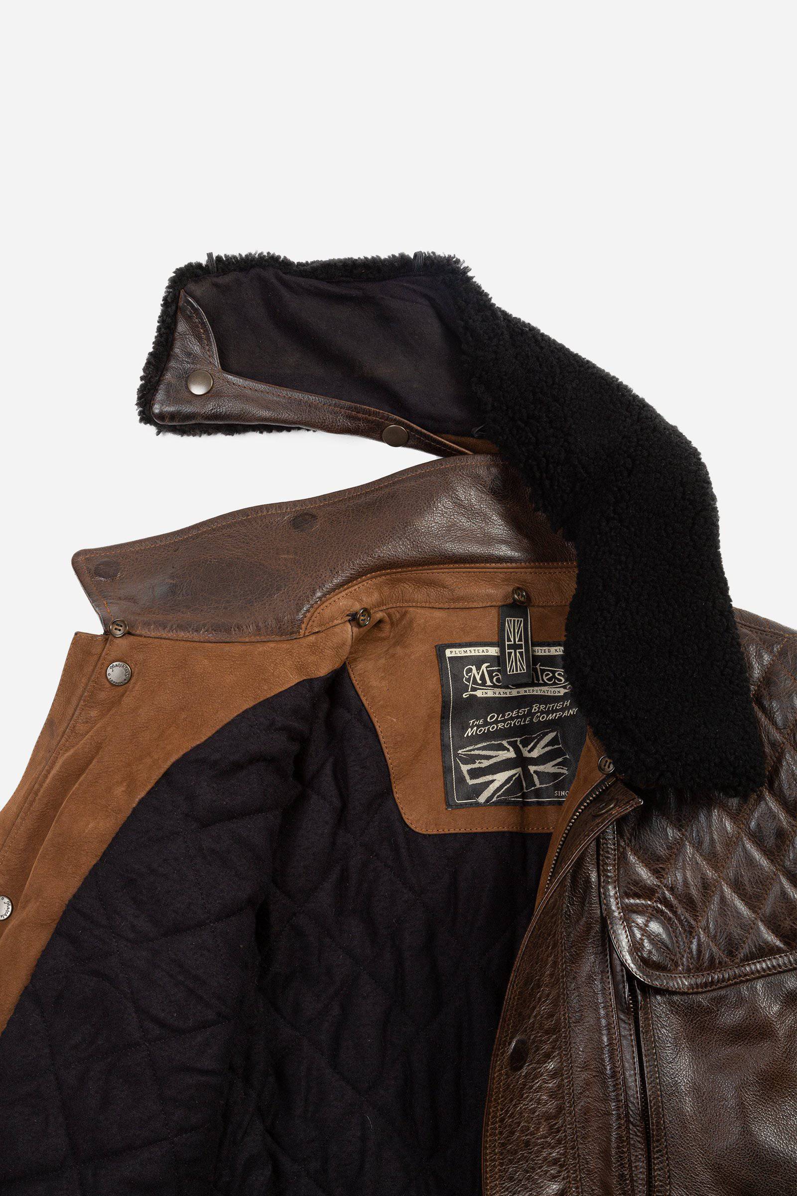 KENSINGTON EVOLUTION QUILTED JACKET W/DETACHABLE COLLAR MAN - Matchless London | The Innovator since 1899