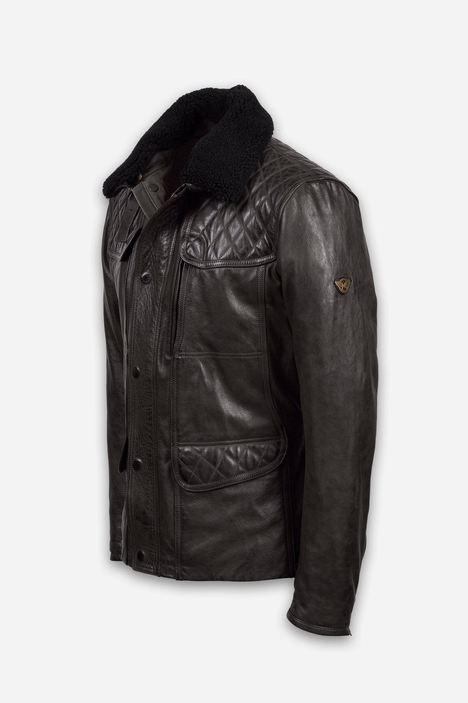 KENSINGTON EVOLUTION QUILTED JACKET W/DETACHABLE COLLAR MAN - Matchless London | The Innovator since 1899