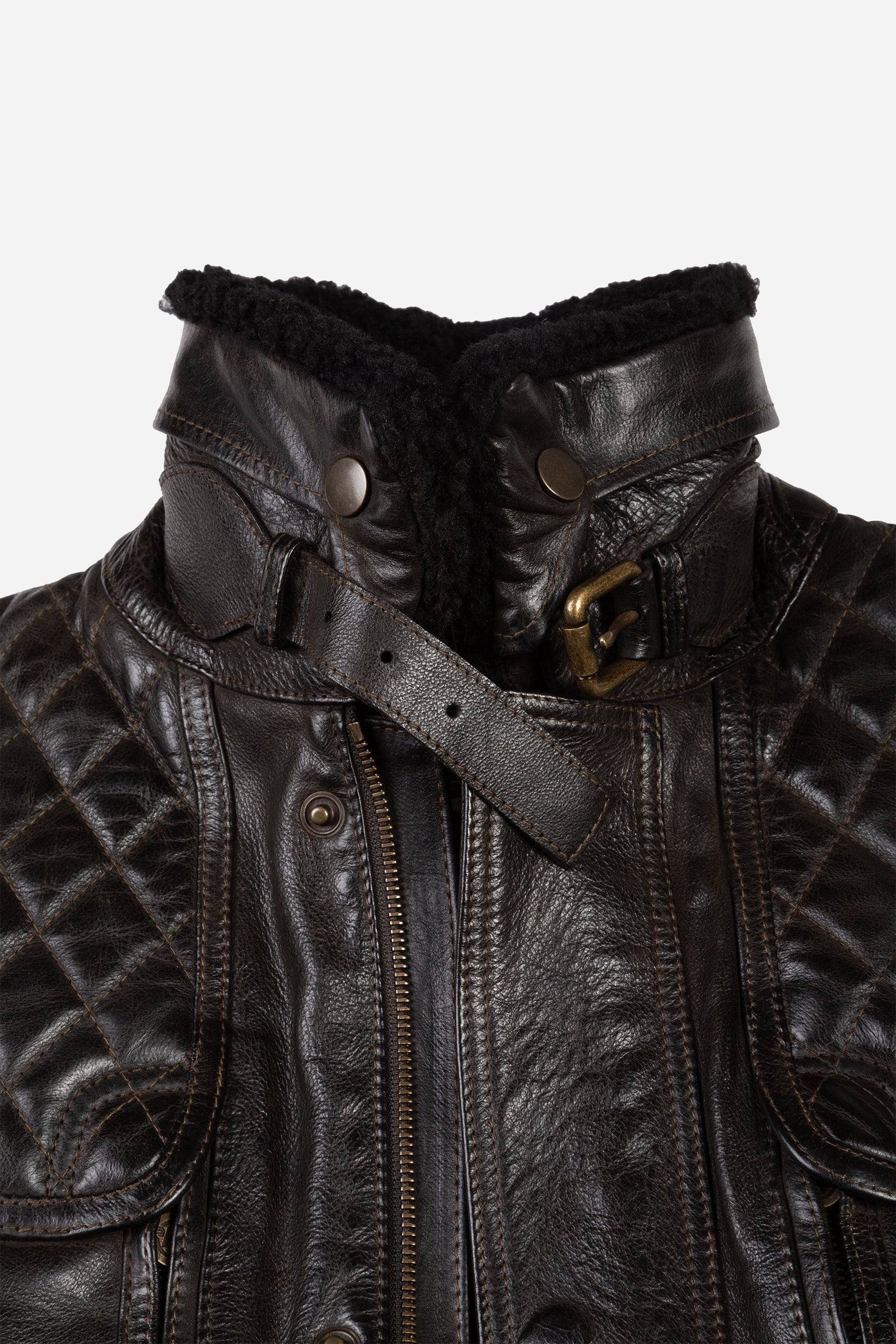 KENSINGTON EVOLUTION QUILTED JACKET W/DETACHABLE COLLAR MAN - Matchless London | The Innovator since 1899