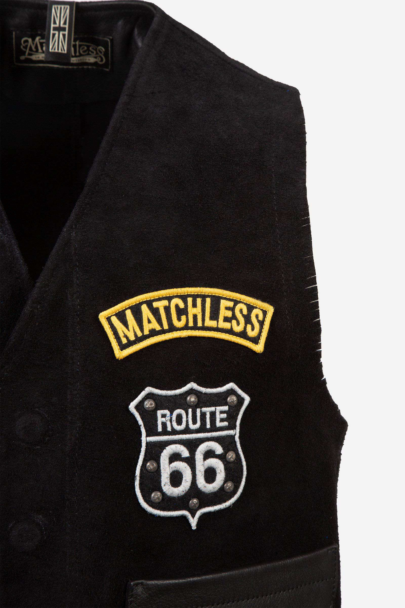 ROUTE 66 WAISTCOAT MAN BLACK - Matchless London | The Innovator since 1899