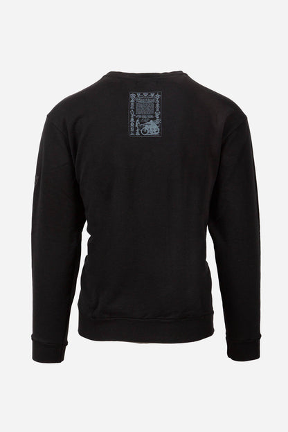 M LOGO SILVER SWEATSHIRT MAN BLACK - Matchless London | The Innovator since 1899