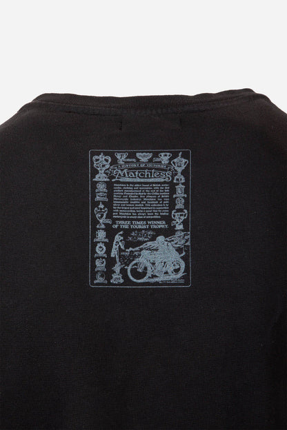 M LOGO SILVER SWEATSHIRT MAN BLACK - Matchless London | The Innovator since 1899