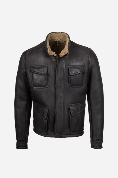 FULHAM SHEARLING JACKET MAN BLACK - Matchless London | The Innovator since 1899