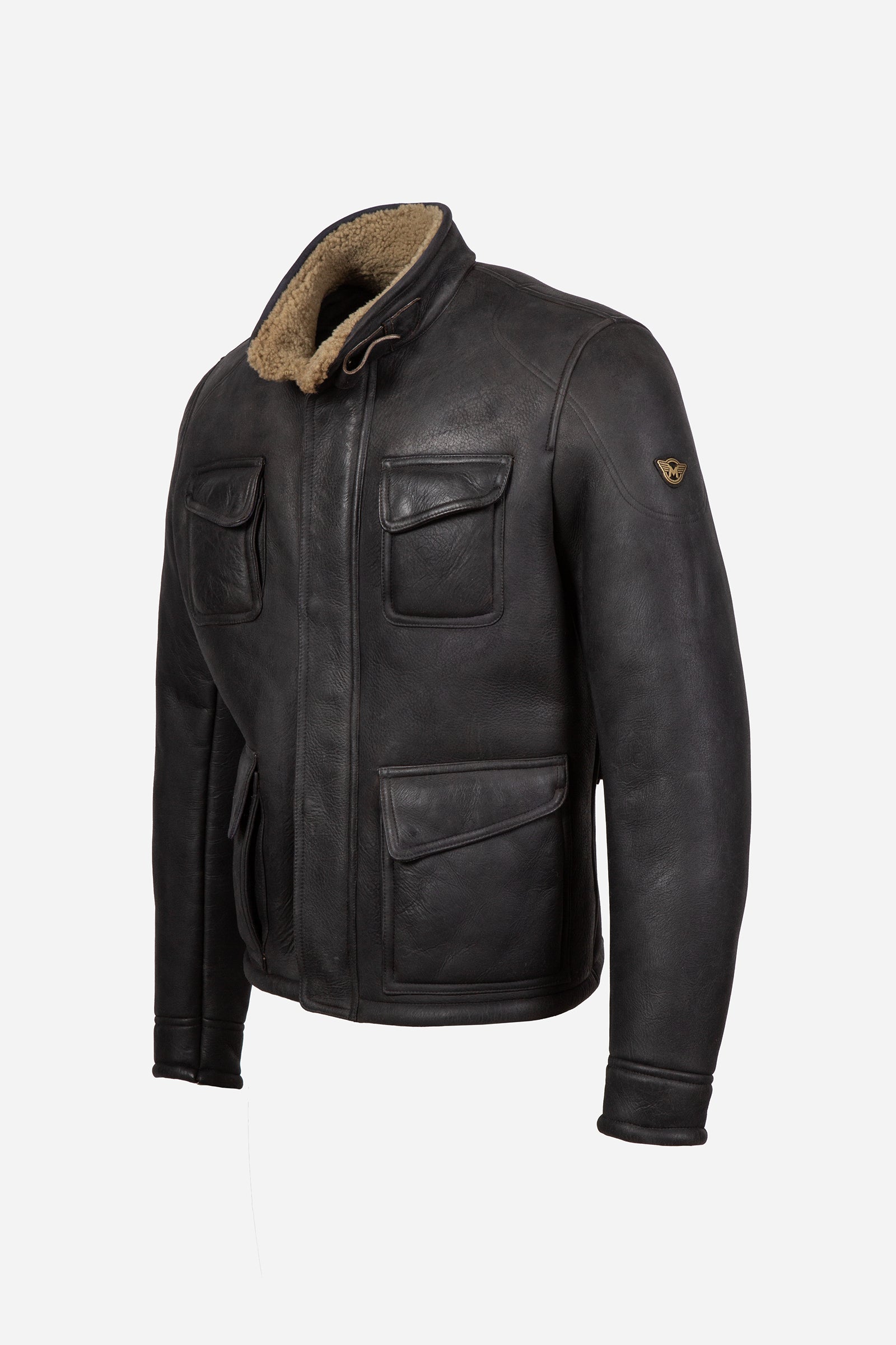 FULHAM SHEARLING JACKET MAN BLACK - Matchless London | The Innovator since 1899