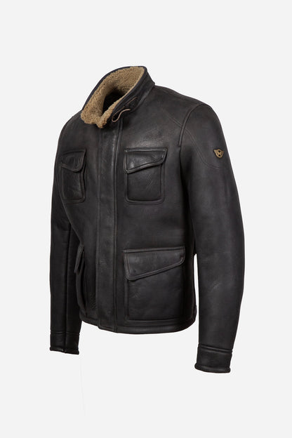 FULHAM SHEARLING JACKET MAN BLACK - Matchless London | The Innovator since 1899