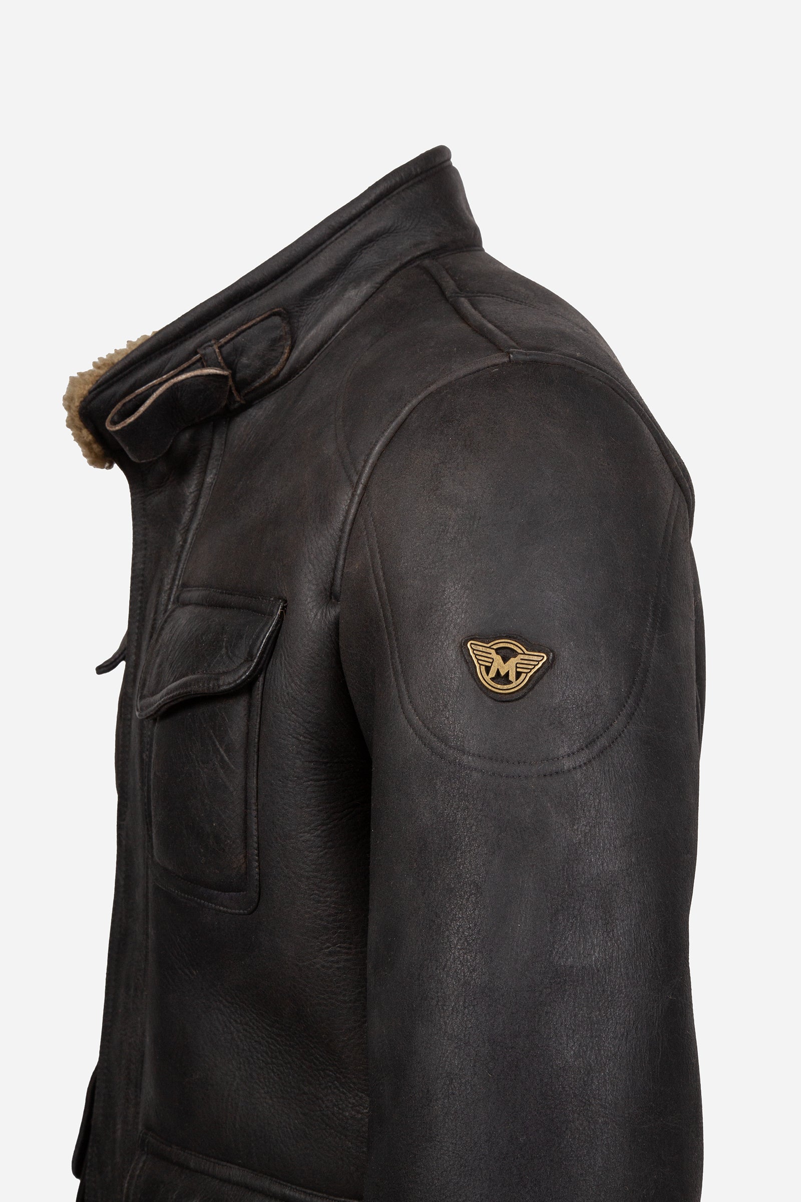 FULHAM SHEARLING JACKET MAN BLACK - Matchless London | The Innovator since 1899