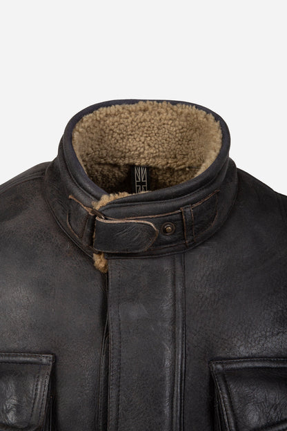 FULHAM SHEARLING JACKET MAN BLACK - Matchless London | The Innovator since 1899