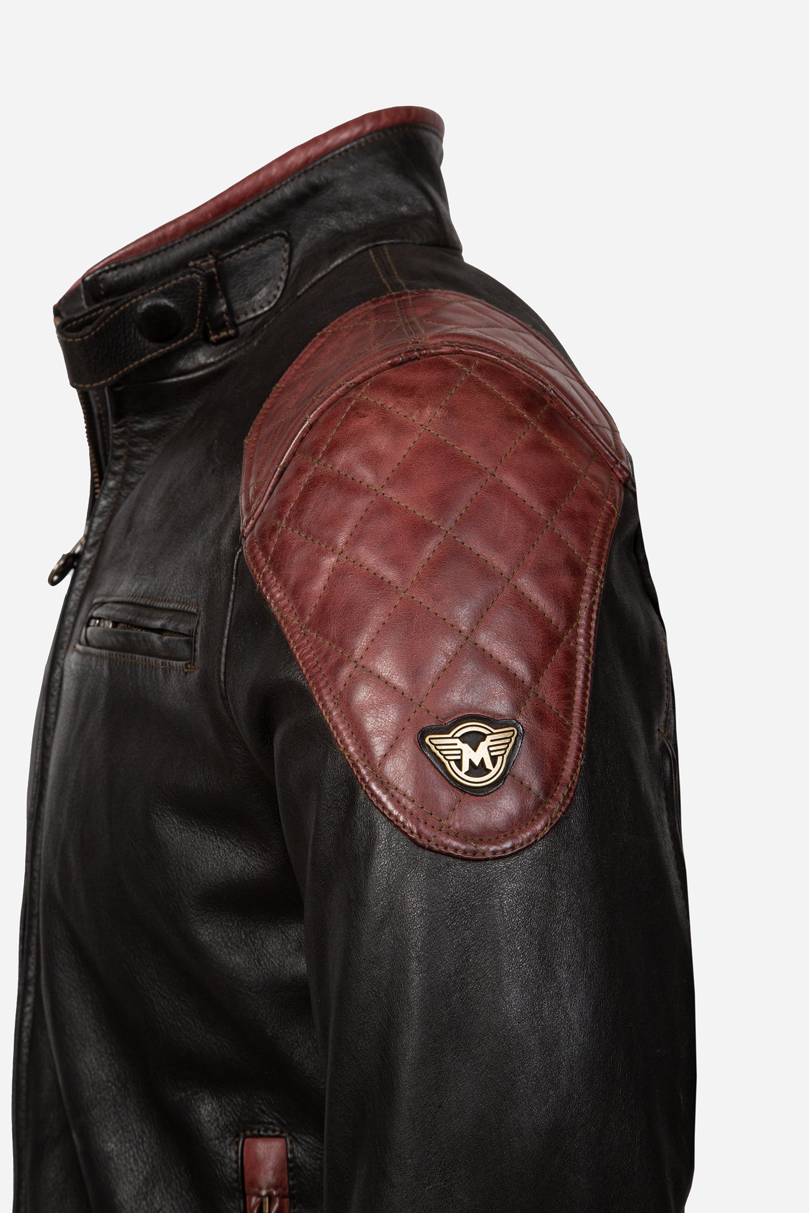 OSBORNE QUILTED BLOUSON BICOLOR BLACK - Matchless London | The Innovator since 1899