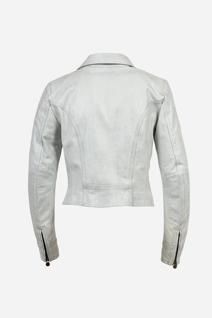 NEW WILD ONE BLOUSON LADY WHITE - Matchless London | The Innovator since 1899