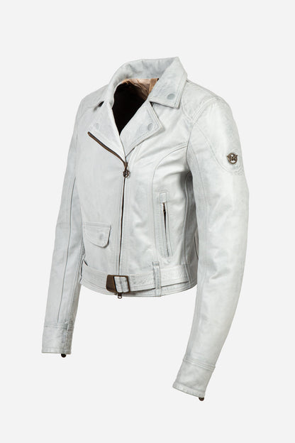 NEW WILD ONE BLOUSON LADY WHITE - Matchless London | The Innovator since 1899