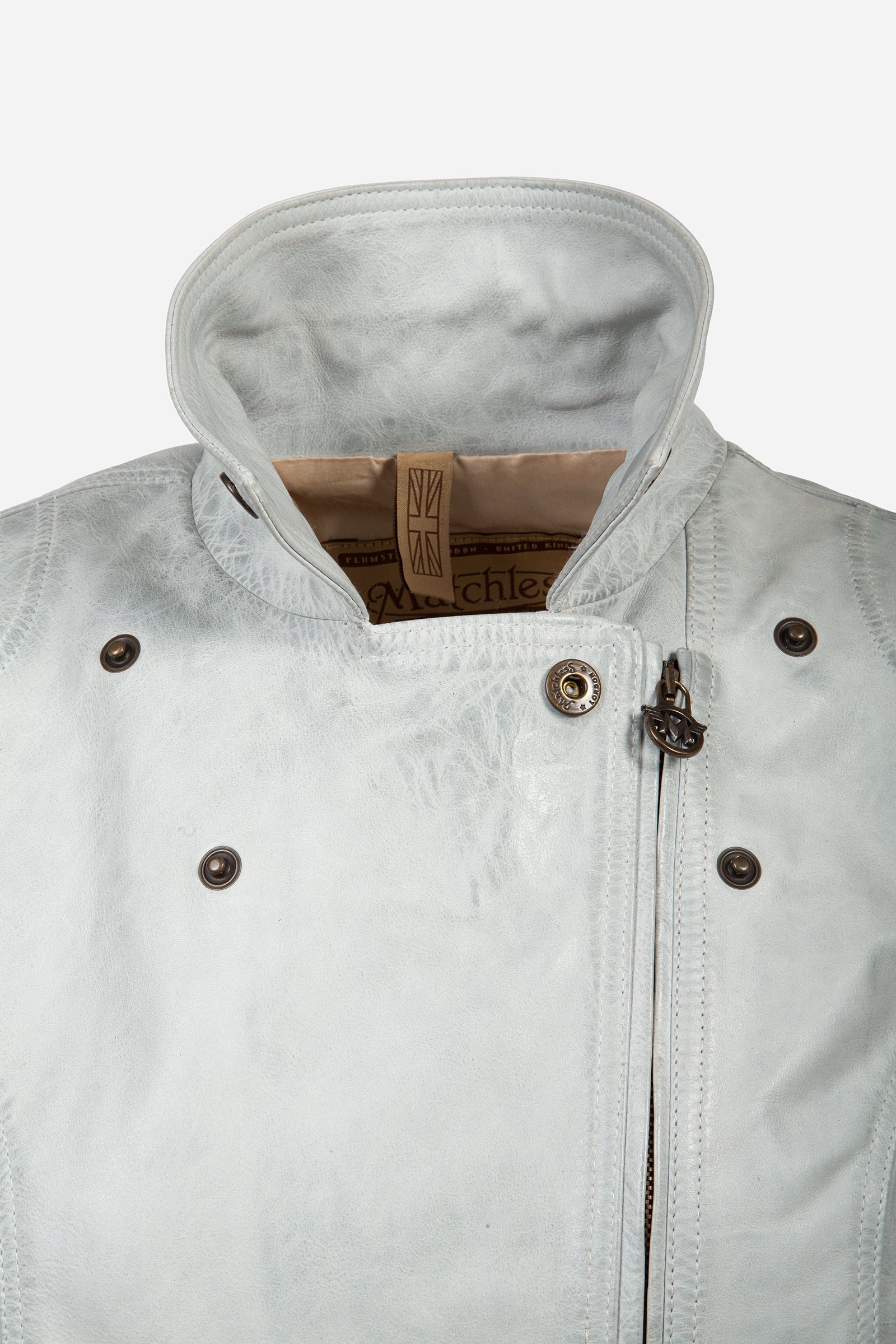 NEW WILD ONE BLOUSON LADY WHITE - Matchless London | The Innovator since 1899