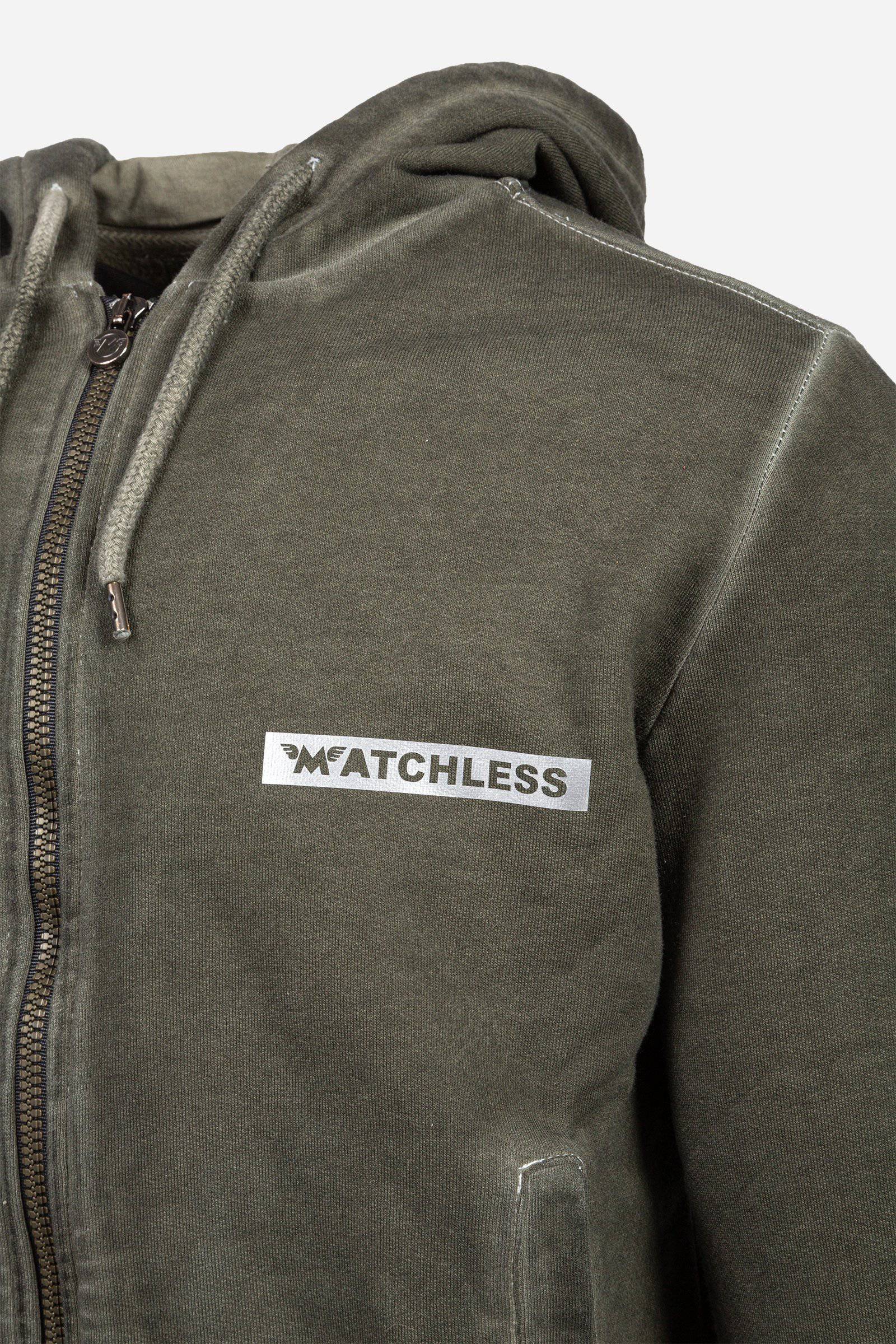 MATCHLESS STRIPE SWEATSHIRT W/HOOD MAN - Matchless London | The Innovator since 1899