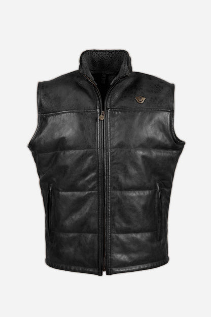 NEW MANX LEATHER WAISTCOAT MAN