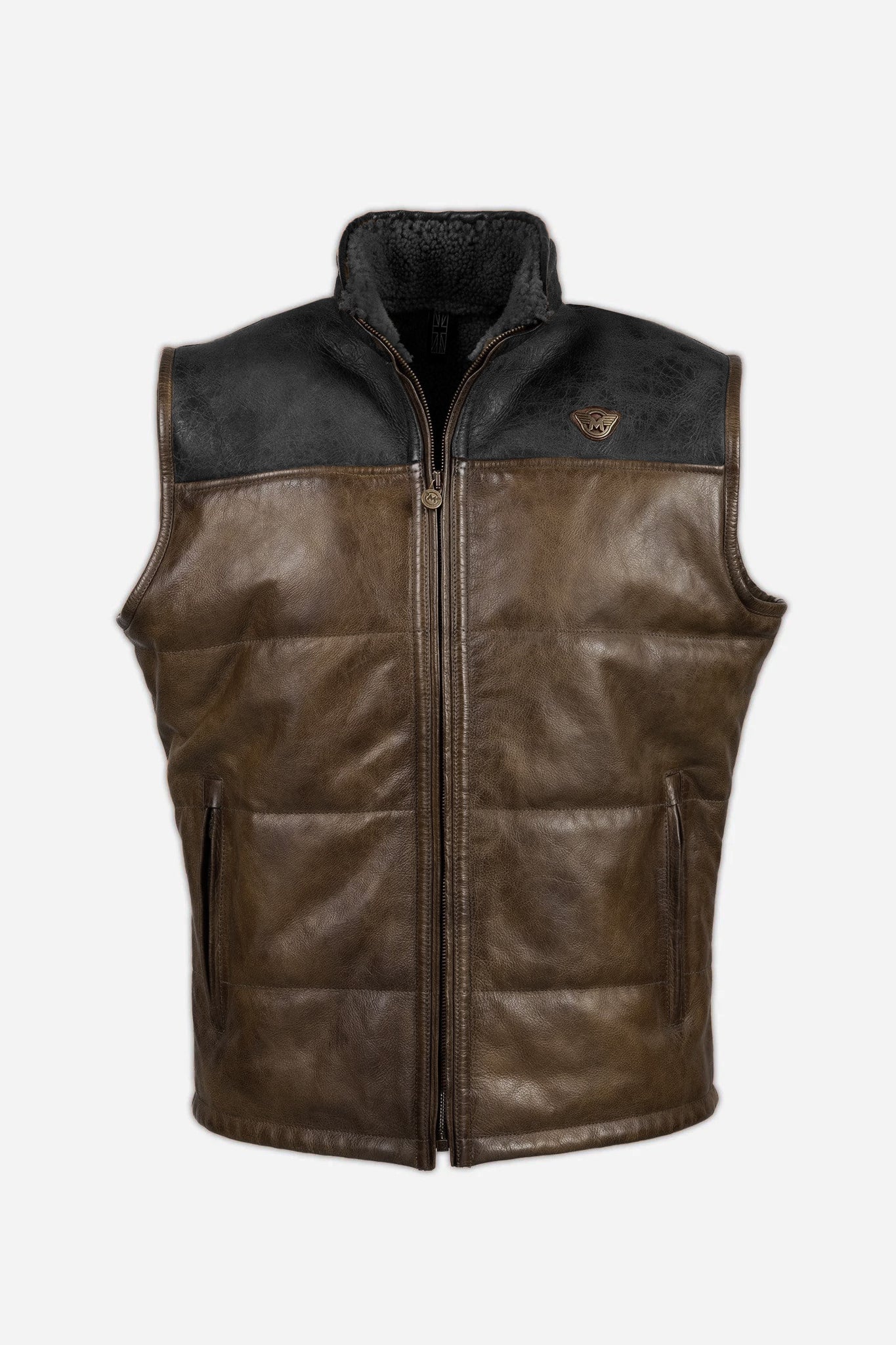 NEW MANX LEATHER WAISTCOAT MAN