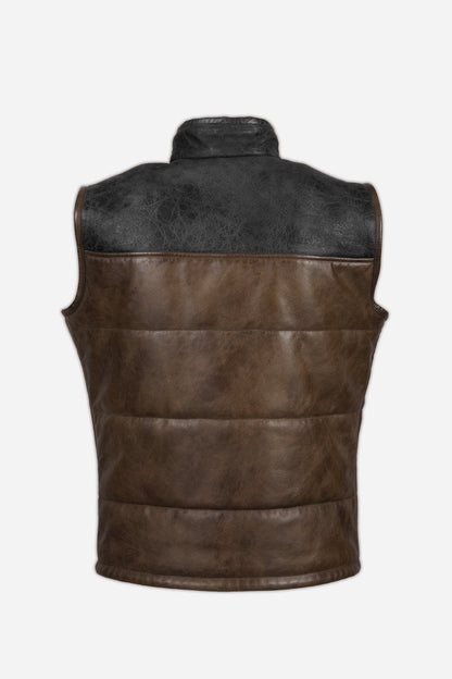 NEW MANX LEATHER WAISTCOAT MAN